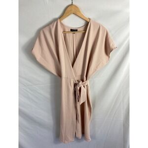 Topshop Tan Nude True Wrap Dress Size 4